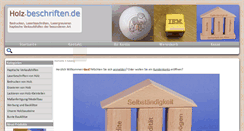 Desktop Screenshot of holz-beschriften.de